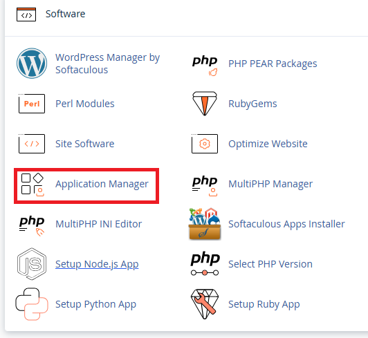 Application manager