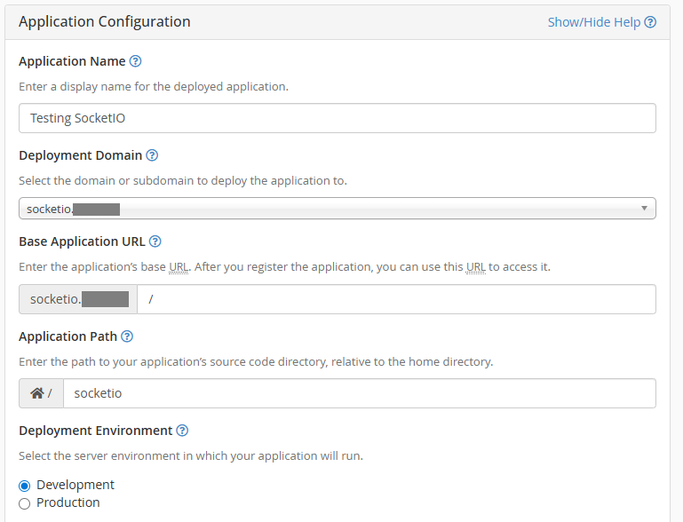 Application manager conf